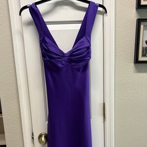 Calvin Klein Vivid Purple Midi Dress